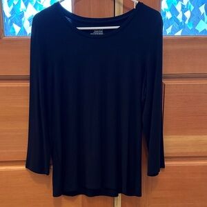 Investments Women's Black Long Sleeve Top